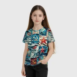 Детская футболка 3D Пэчворк джинсы из СССР - фото 2