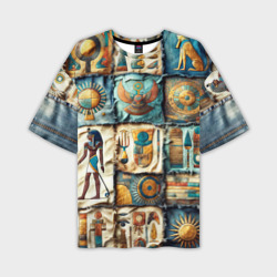 Мужская футболка oversize 3D Пэчворк из Египта