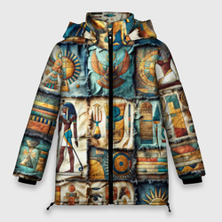 Женская зимняя куртка Oversize Пэчворк из Египта