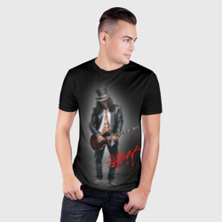 Мужская футболка 3D Slim Слэш музыкант группы Guns N' Roses - фото 2