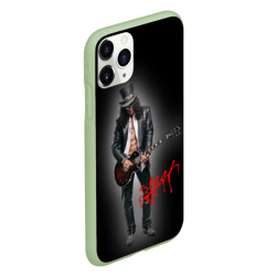 Чехол для iPhone 11 Pro матовый Слэш музыкант группы Guns N' Roses - фото 2