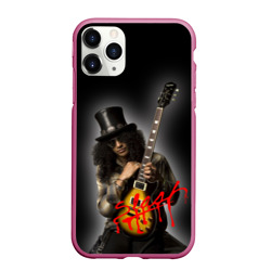 Чехол для iPhone 11 Pro матовый Slash музыкант группы Guns N' Roses