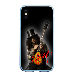 Чехол для iPhone XS Max матовый Slash музыкант группы Guns N' Roses