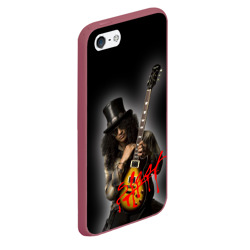 Чехол для iPhone 5/5S матовый Slash музыкант группы Guns N' Roses - фото 2