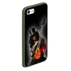 Чехол для iPhone 5/5S матовый Slash музыкант группы Guns N' Roses - фото 2