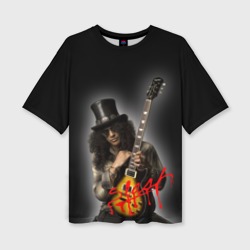 Женская футболка oversize 3D Slash музыкант группы Guns N' Roses