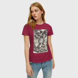 Женская футболка хлопок Гуррен-Лаганн пронзающий небеса Камина - фото 2
