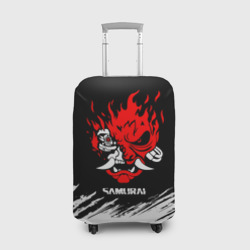 Чехол для чемодана 3D Логотип самурая из киберпанка 2077