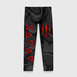 Детские леггинсы 3D Ведьмак - Серые волны