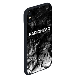 Чехол для iPhone XS Max матовый Radiohead black graphite - фото 2