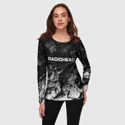 Женский лонгслив 3D Radiohead black graphite - фото 2