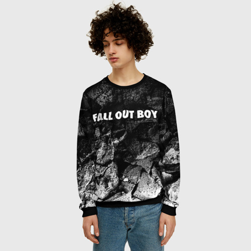 Мужской свитшот 3D Fall Out Boy black graphite, цвет черный - фото 3