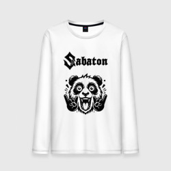 Мужской лонгслив хлопок Sabaton - rock panda