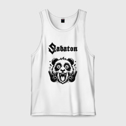 Мужская майка хлопок Sabaton - rock panda