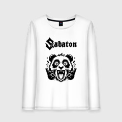 Женский лонгслив хлопок Sabaton - rock panda