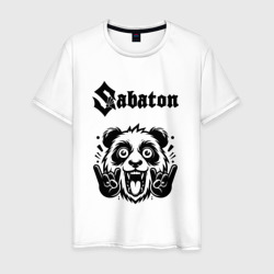 Мужская футболка хлопок Sabaton - rock panda