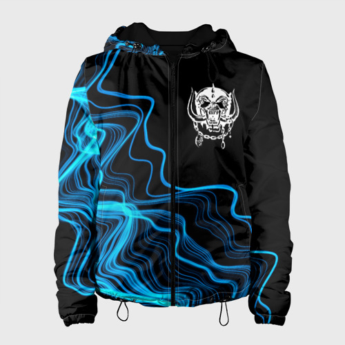 Женская куртка 3D Motorhead sound wave, цвет черный