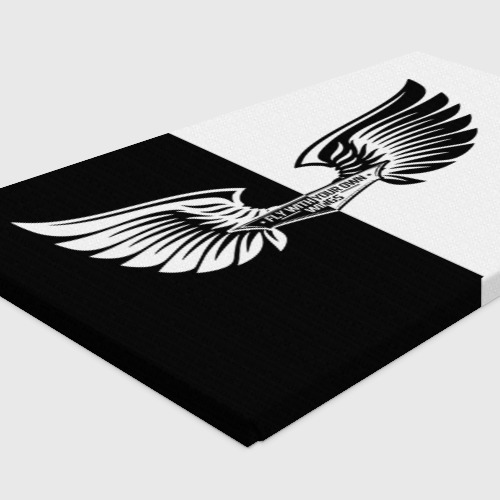 Холст прямоугольный Крылья в стиле инь и ян - fly with your open wings, цвет 3D печать - фото 4