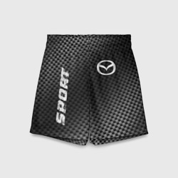 Детские спортивные шорты 3D Mazda sport carbon