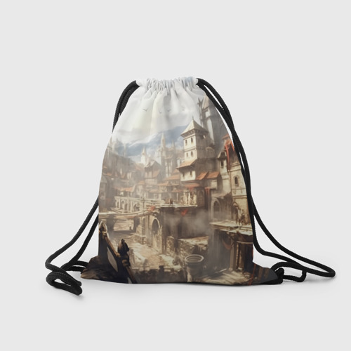 Рюкзак-мешок 3D Assassin's creed town - фото 2