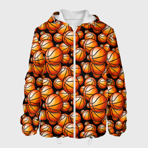 Мужская куртка 3D Баскетбольные мячики, цвет 3D печать
