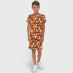 Детский костюм с шортами 3D Баскетбольные мячики - фото 2