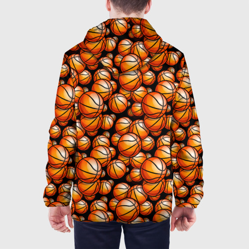 Мужская куртка 3D Баскетбольные мячики, цвет 3D печать - фото 5
