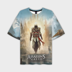 Assassin's creed на фоне дворца – Мужская футболка oversize 3D с принтом купить со скидкой в -50%