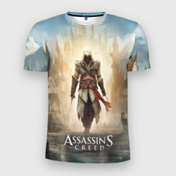 Assassin's creed на фоне дворца – Мужская футболка 3D Slim с принтом купить со скидкой в -9%