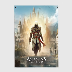 Assassin's creed на фоне дворца – Постер с принтом купить