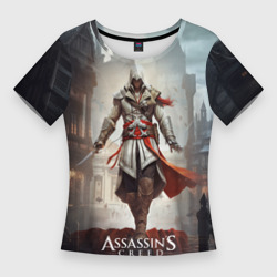 Assassin's creed старый  город – Женская футболка 3D Slim с принтом купить
