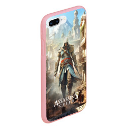 Чехол для iPhone 7Plus/8 Plus матовый Assassin's creed  старый город - фото 2