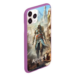 Чехол для iPhone 11 Pro Max матовый Assassin's creed  старый город - фото 2