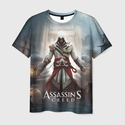 Мужская футболка 3D Assassin's creed  poster game