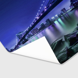 Бумага для упаковки 3D Вечерняя Америка - мост - фото 2