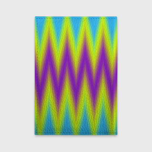Обложка для автодокументов Неоновые зигзаги, цвет фиолетовый - фото 2
