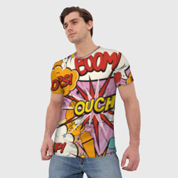 Мужская футболка 3D Oops-boom: комикс бум - фото 2