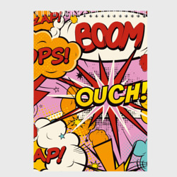Oops-boom: комикс бум – Скетчбук с принтом купить