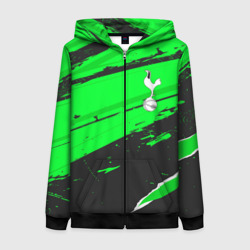 Женская толстовка 3D на молнии Tottenham sport green