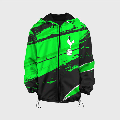 Детская куртка 3D Tottenham sport green, цвет черный