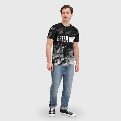 Мужская футболка 3D Green Day black graphite, цвет 3D печать - фото 5