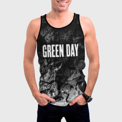 Мужская майка 3D Green Day black graphite - фото 2