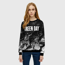 Женский свитшот 3D Green Day black graphite - фото 2