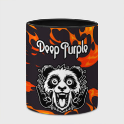 Кружка с полной запечаткой Deep Purple рок панда и огонь - фото 2