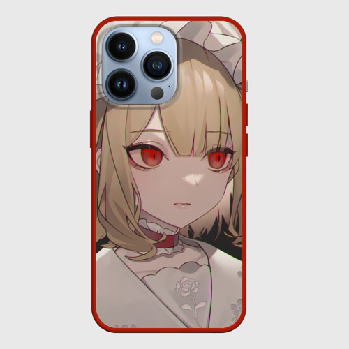 Чехол для iPhone 13 Pro Touhou Project Flandre милая, цвет красный