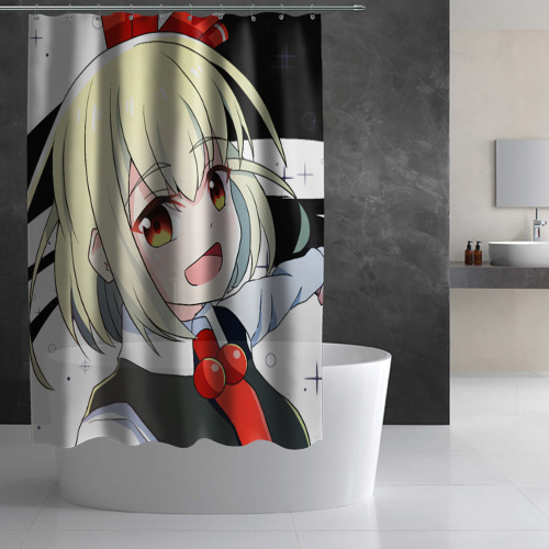 Штора 3D для ванной Touhou Project Rumia happy - фото 3