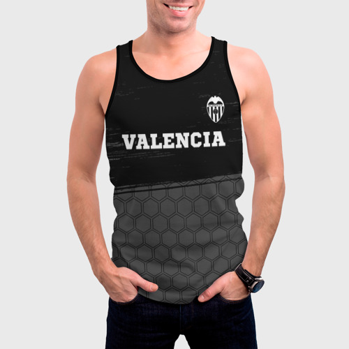 Мужская майка 3D Valencia sport на темном фоне посередине, цвет 3D печать - фото 3
