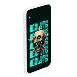 Чехол для iPhone XS Max матовый Acolyte - Last Epoch skull - фото 2