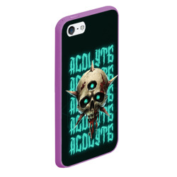 Чехол для iPhone 5/5S матовый Acolyte - Last Epoch skull - фото 2