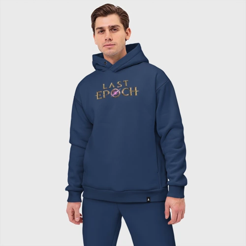 Мужской костюм oversize хлопок с принтом Logo Last Epoch, фото на моделе #1